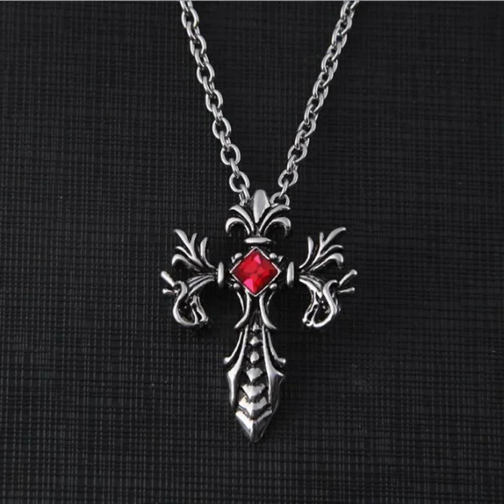 Trendy Wild Clavicle Cross Necklace for Men, BL55590015